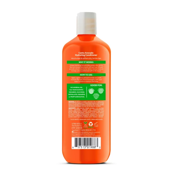 Démêlant Cantu à l'Avocat Sans Sulfate, Pour Cheveux Secs, 400 mL – Image 9