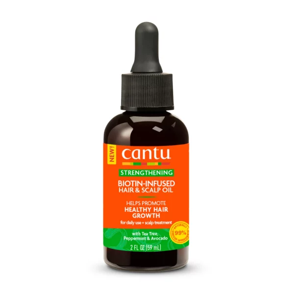 Huile Cheveux & Cuir Chevelu Cantu à la Biotine, Fortifiante & Pousse, 59ml