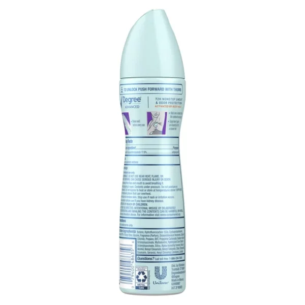 Degree Déodorant Femme Anti-Transpirant  Dry Spray Lavande & Nénuphar, 107g – Image 10