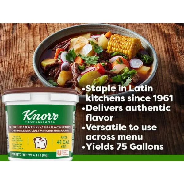 Bouillon de Bœuf Knorr Professional Caldo de Res, Base Granulée, 2 kg – Image 4