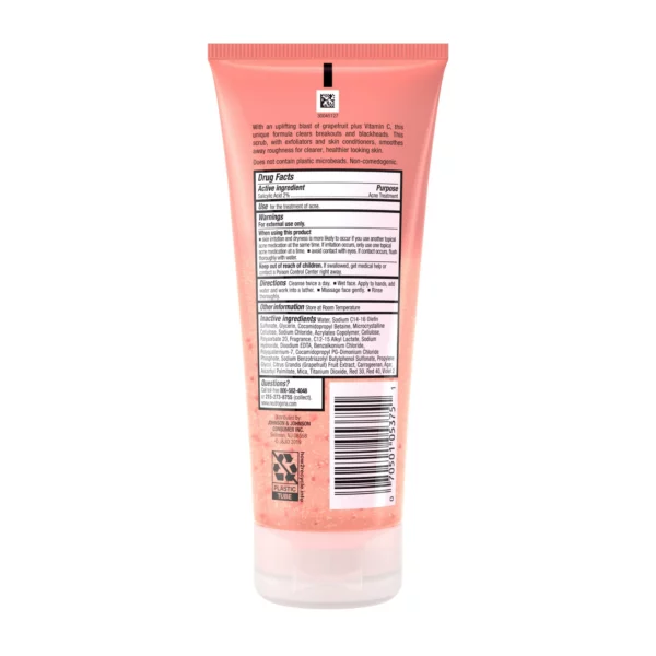 Gommage Neutrogena, Nettoyant Visage Anti-Acné Pamplemousse Rose Sans Huile, 198 mL – Image 8