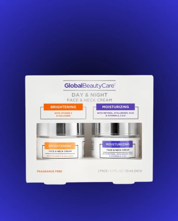 Pack Crème Visage & Cou Global Beauty Care, Jour & Nuit, Lot de 2 – Image 2