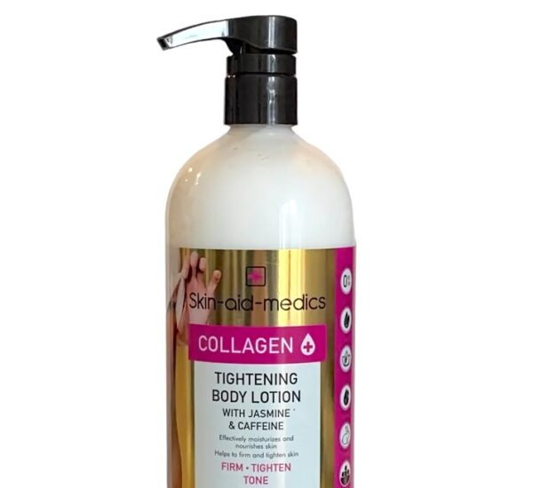 Lotion Corps Raffermissant Skin Aid Medics Collagène Jasmin & Caféine 3-en-1, 980 ml – Image 2