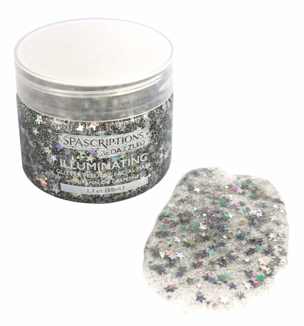 Pack Masque Peel-Off Pailleté SpaScriptions BeDazzled, Soin Visage Raffermissant & Pores – Image 5