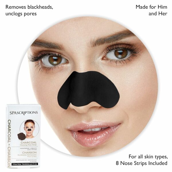 Bandes Nez Nettoyantes Charbon & Hamamélis Spascriptions , Anti-Points Noirs, 18 Unités – Image 2