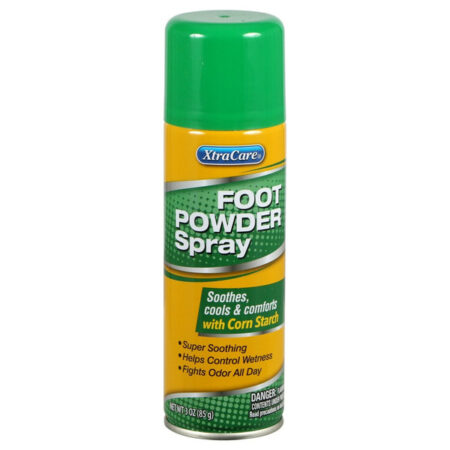 XtraCare Spray Poudre Pour Pieds, Absorbe Humidité & Contrôle Odeurs, 85g