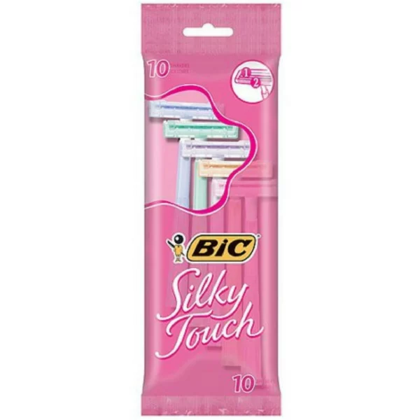 Rasoirs BIC Pour Femme, Silky Touch, Jetables, 2 Lames, 10 Unités – Image 8