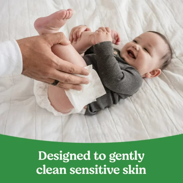Huggies Lingettes Bébé Natural Care Sensitive Sans Parfum, Pour Peaux Sensibles – Image 2