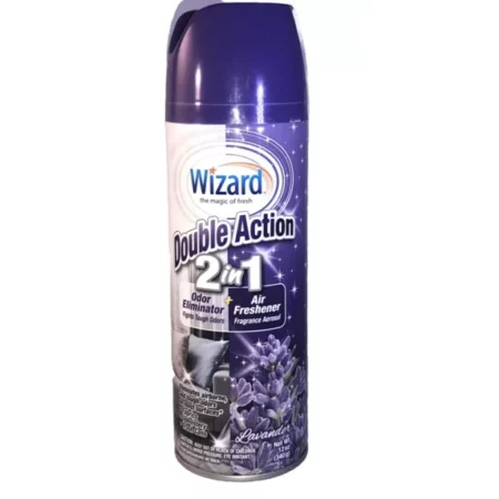 Désodorisant Wizard Double Action 2-en-1, Anti-Odeur & Parfum Lavande, 340 mL