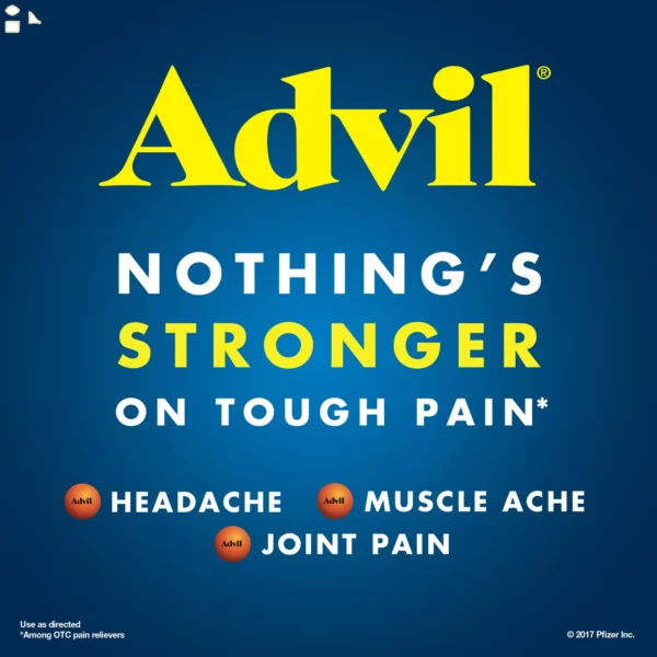 Advil Ibuprofène 200mg, Anti-Douleur & Anti-Fièvre, Grand Format, 360 Comprimés – Image 2