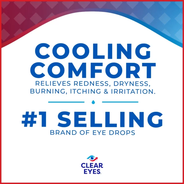 Clear Eyes - Collyre Cooling Comfort, Soulagement Rafraîchissant, 15mL – Image 5