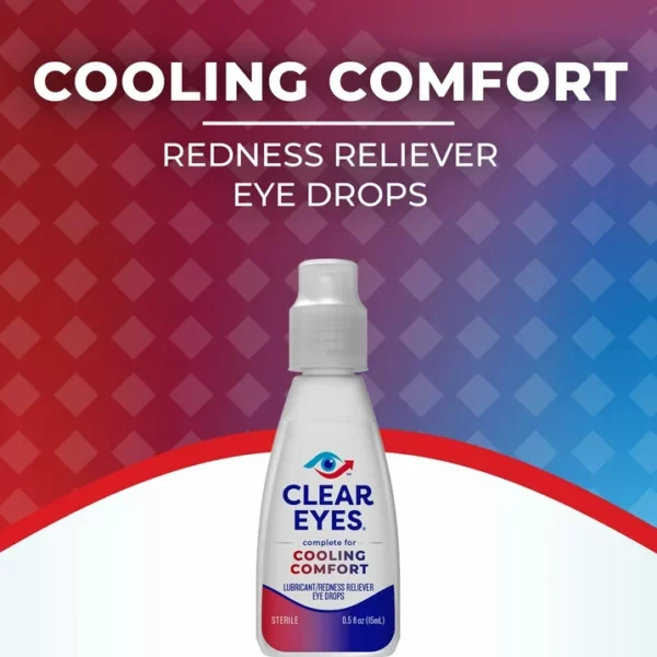 Clear Eyes - Collyre Cooling Comfort, Soulagement Rafraîchissant, 15mL – Image 2