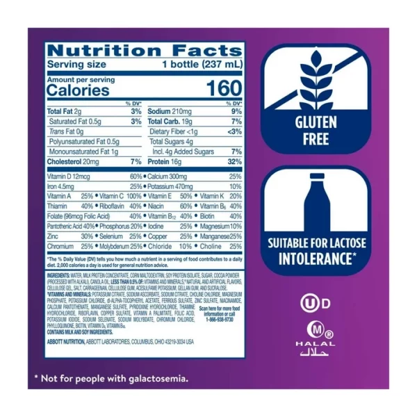 Ensure High Protein, Chocolat au Lait, Boisson Nutritionnelle, 237 mL – Image 5
