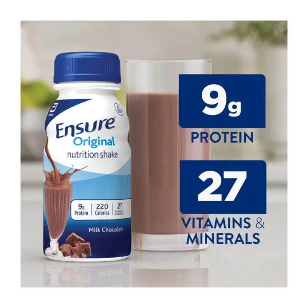 Ensure Original, Chocolat au Lait, Boisson Nutritionnelle, 237 mL – Image 2