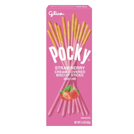 Pocky - Bâtonnets, Biscuits Crème Fraise, 40g