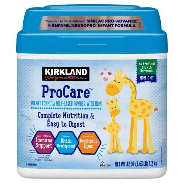 Lait Bébé Kirkland Signature ProCare, Dual HMOs, Sans OGM, 1.2 kg