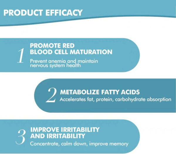 Supplément Vitamine B-12, 5000 mcg, Énergie & Système Nerveux, Dissolution Rapide, 300 Comprimés – Image 3