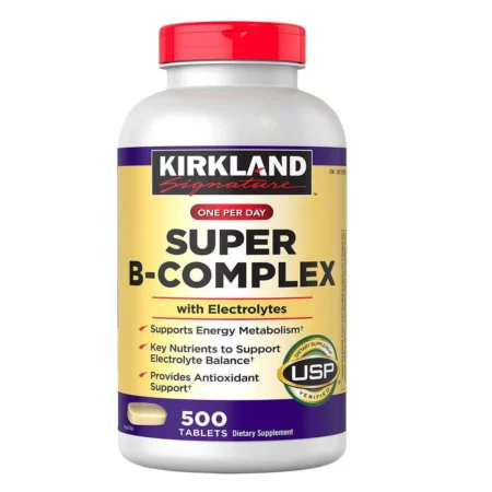 Supplément Super B-Complexe & Électrolytes Kirkland Signature, Énergie & Hydratation, 500 Comprimés
