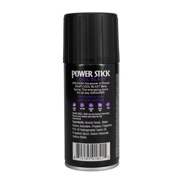 Déodorant Corporel Power Stick Men's Cool Blast, Anti-Odeur et Fraîcheur Intense, 99g – Image 2