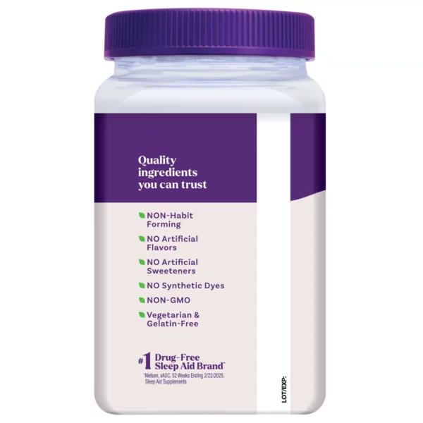 Mélatonine Natrol 5mg Gummies, Aide au Sommeil Rapide, 180 Gommes – Image 2