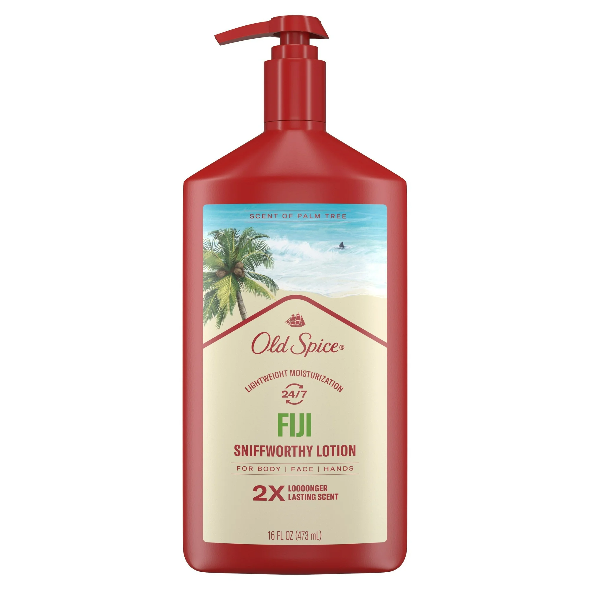 Lotion Corps et Mains Old Spice Fiji, Pour Homme, Hydratant, Parfum Palmiers, 473 mL