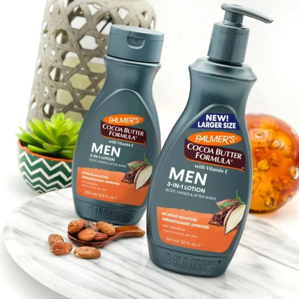Lait Corps Palmer's Cocoa Butter Homme, Hydratant Visage & Corps, Peaux Sèches, 591mL – Image 9