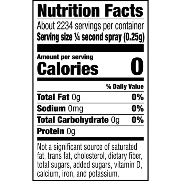 Pam Original Spray de Cuisson Anti-Adhésif, Sans Calories, 355 mL – Image 6