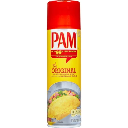 Pam Original Spray de Cuisson Anti-Adhésif, Sans Calories, 355 mL