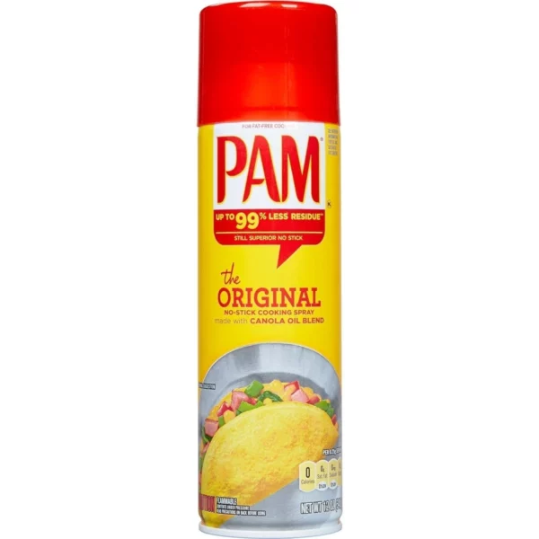 Pam Original Spray de Cuisson Anti-Adhésif, Sans Calories, 355 mL