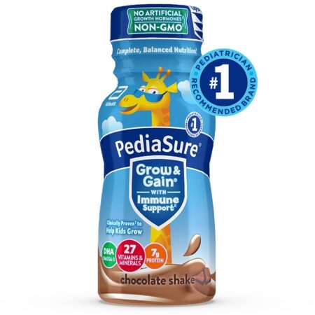 PediaSure Grow & Gain Chocolat, Soutien Immunitaire, 7g Protéines, 237 mL