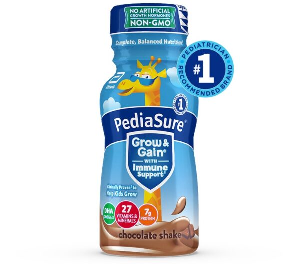 PediaSure Grow & Gain Chocolat, Soutien Immunitaire, 7g Protéines, 237 mL