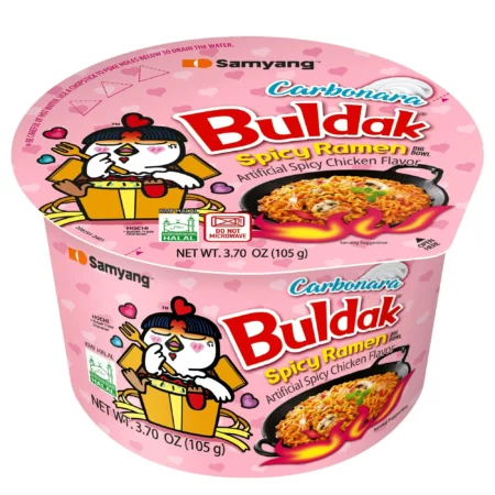 Nouilles Ramen Samyang Carbo Buldak Ultra Épicé, Goût Poulet, 105g