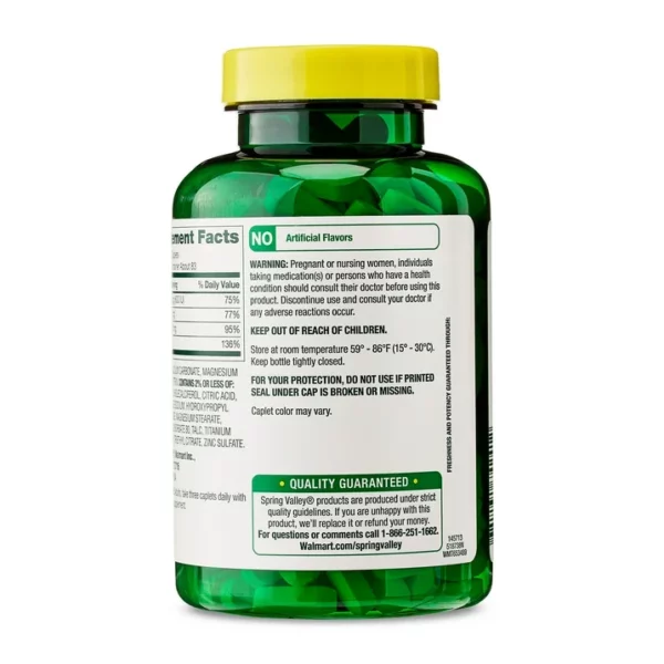Spring Valley - Supplément Calcium, Magnésium, Zinc et Vitamine D3, Santé Osseuse et Immunitaire, 250 Gélules – Image 9
