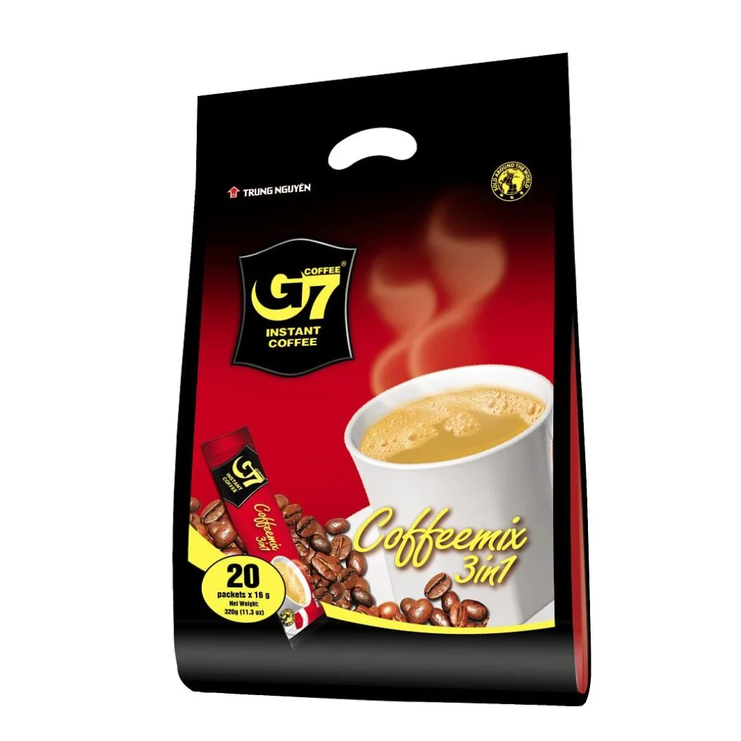 Café Instantané Vietnamien G7 Trung Nguyen 3-en-1, Sac de 20 Sachets
