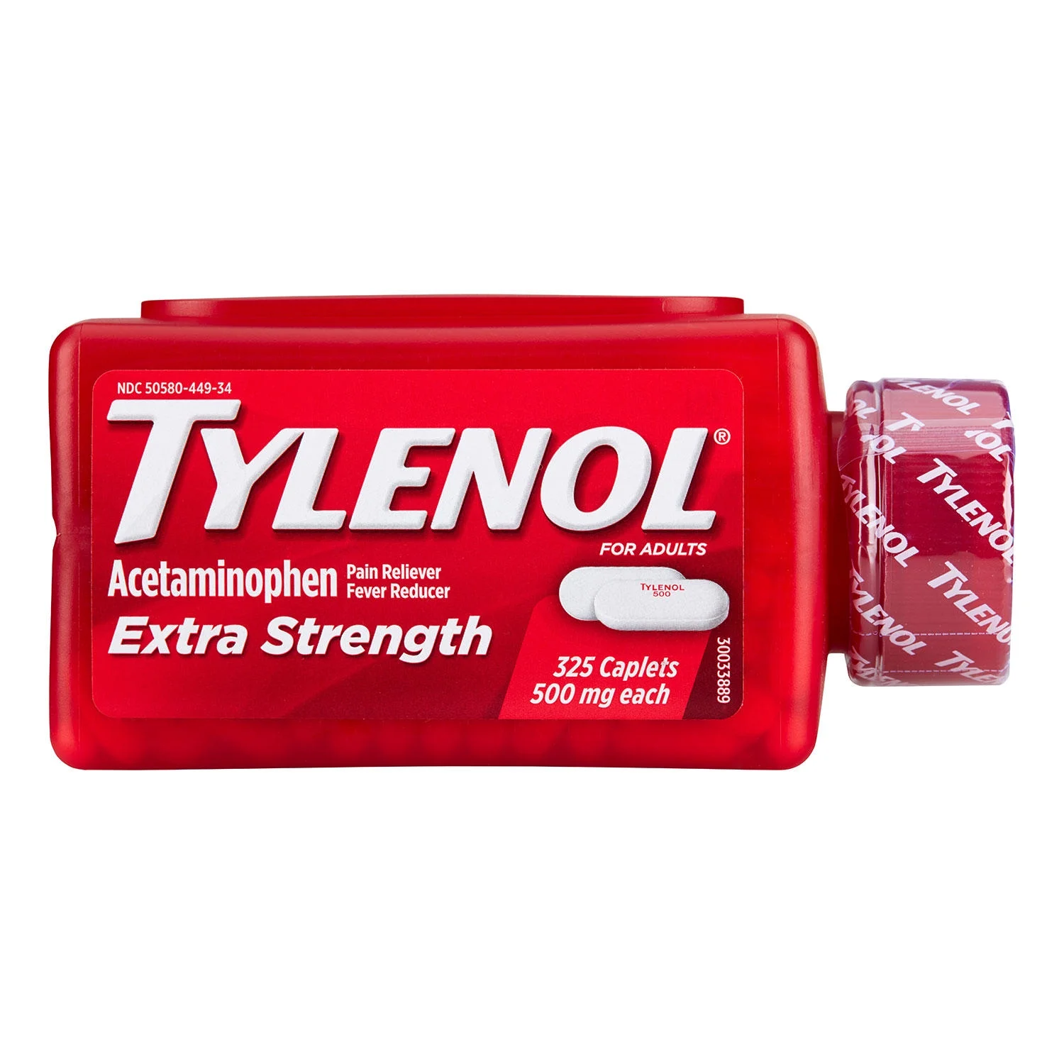 Tylenol Extra Fort 500 mg, Anti-Douleur & Anti-Fièvre (Acétaminophène), 325 Comprimés