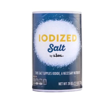 Sel de Cuisine Iodé Fin, Iodized Salt by Lidl, 737g