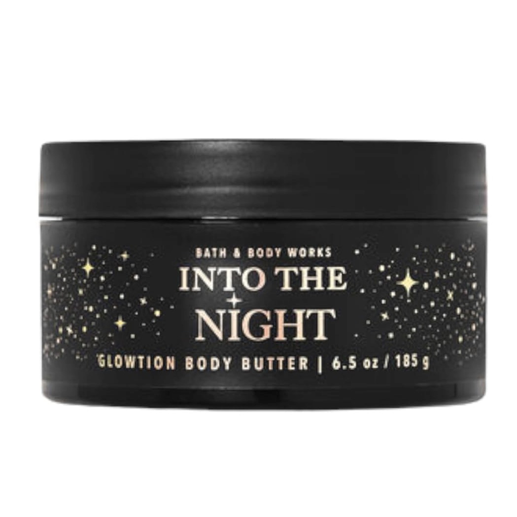 Beurre Corporel Lumineux INTO THE NIGHT, Bath & Body Works Whipped Glowtion, Parfum Sensuel, 185g