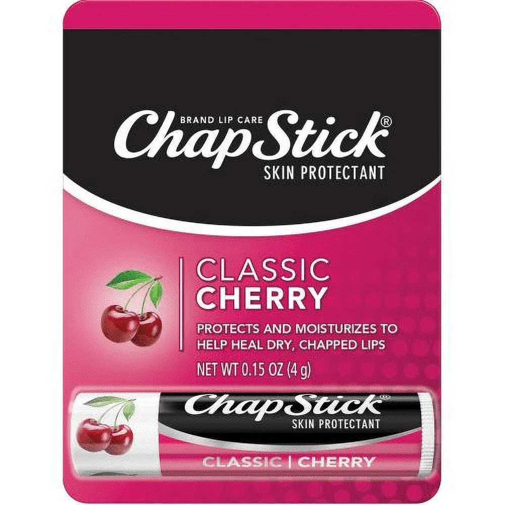 Baume à Lèvres CHAPSTICK Classique Cerise, Hydratant & Protecteur, Tube, 4g