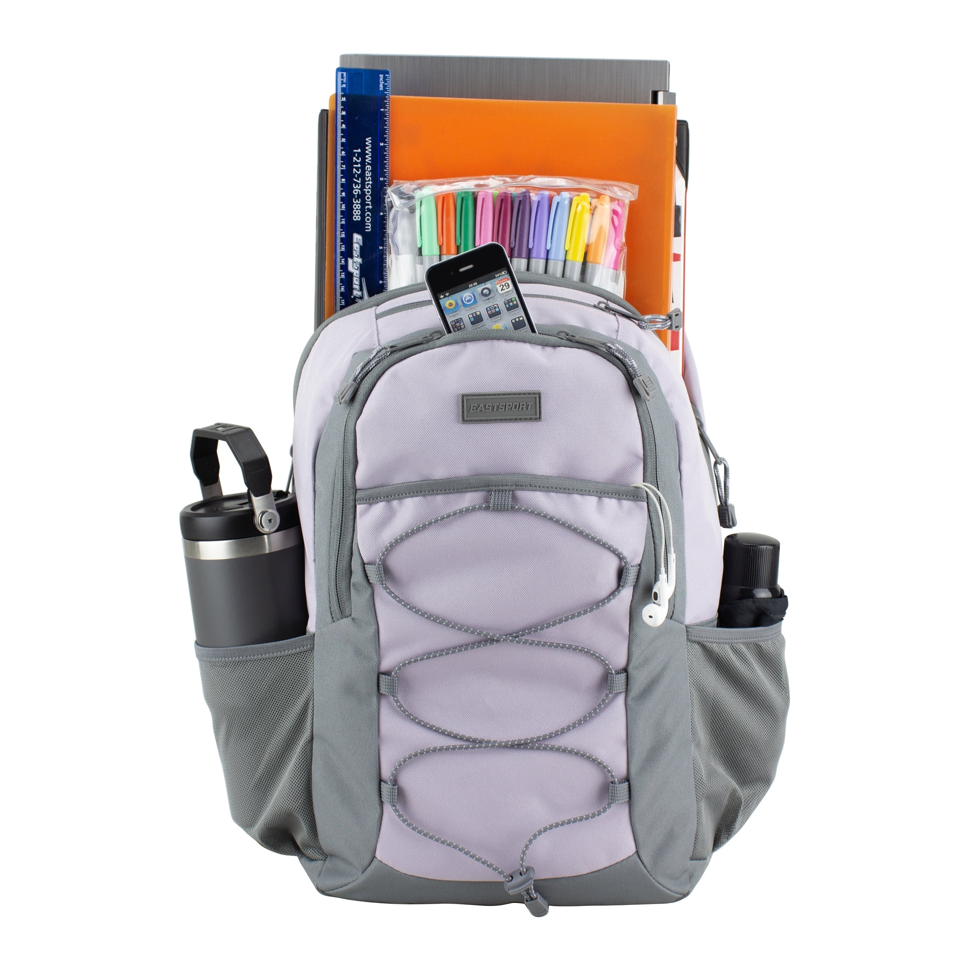 Sac à Dos EASTSPORT Apex Sport, Taille 18" (46 cm), Unisexe, Couleur Mauve Foncé , Compartiment Ordinateur – Image 8