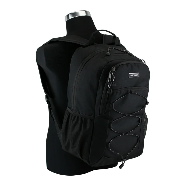 Sac à Dos EASTSPORT Apex Sport, Taille 18" (46 cm), Unisexe, Couleur Noir Classique, Compartiment Ordinateur – Image 3