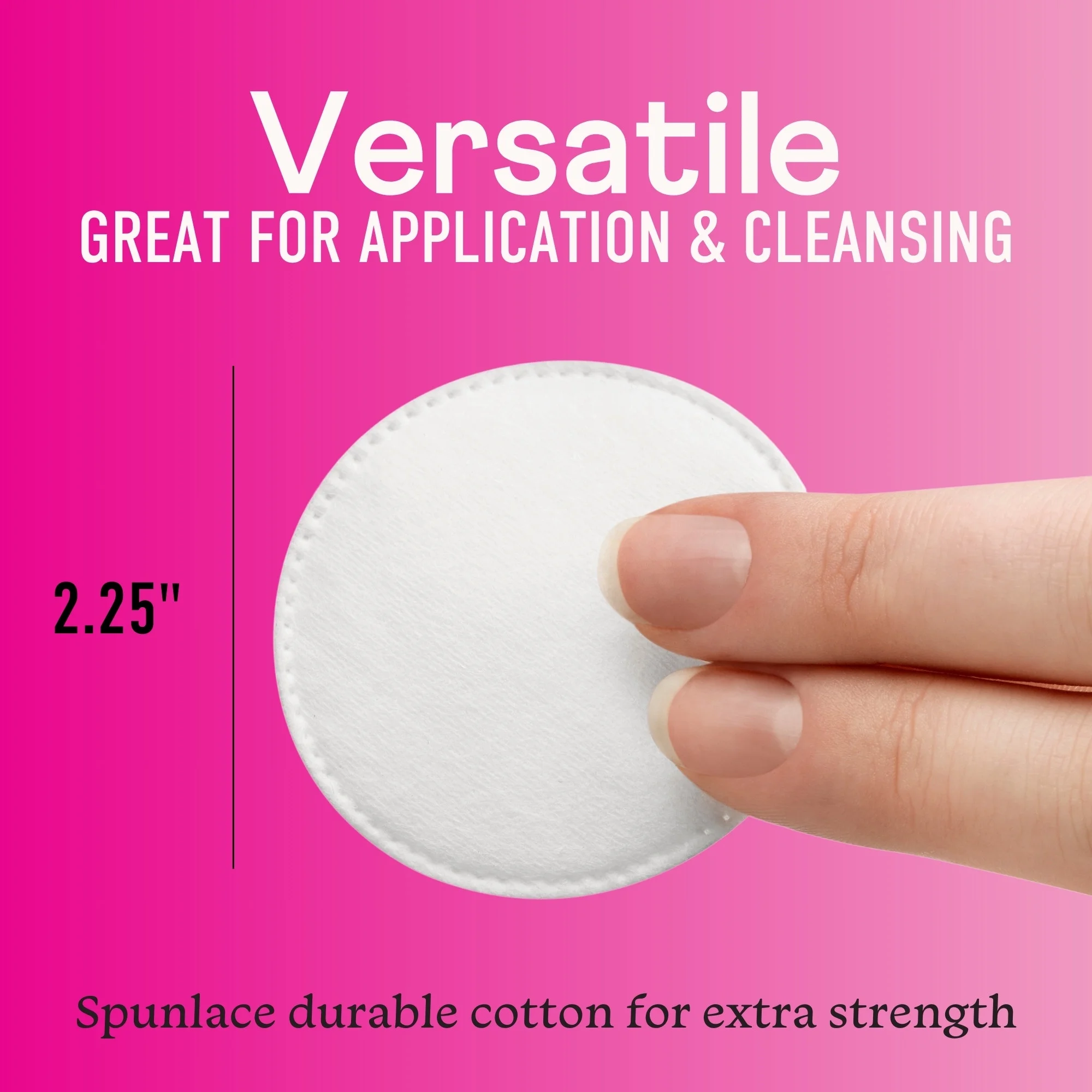 Disques de Coton Premium SWISSPERS, 100% Pur, Hypoallergénique, Sans Chlore, 100 Tampons – Image 2