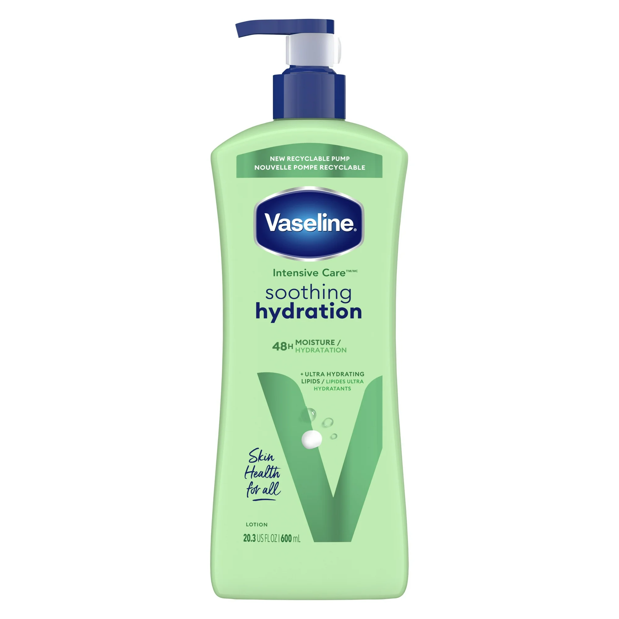 Lotion Hydratante Vaseline Intensive Care, Soothing Hydration Aloe Vera, 600 mL