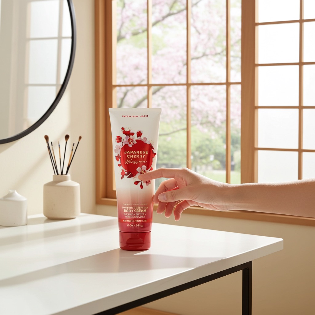 Crème Pour Le Corps Bath & Body Works Japanese Cherry Blossom Ultimate Hydration, Fleurs De Cerisier, 226 g – Image 2