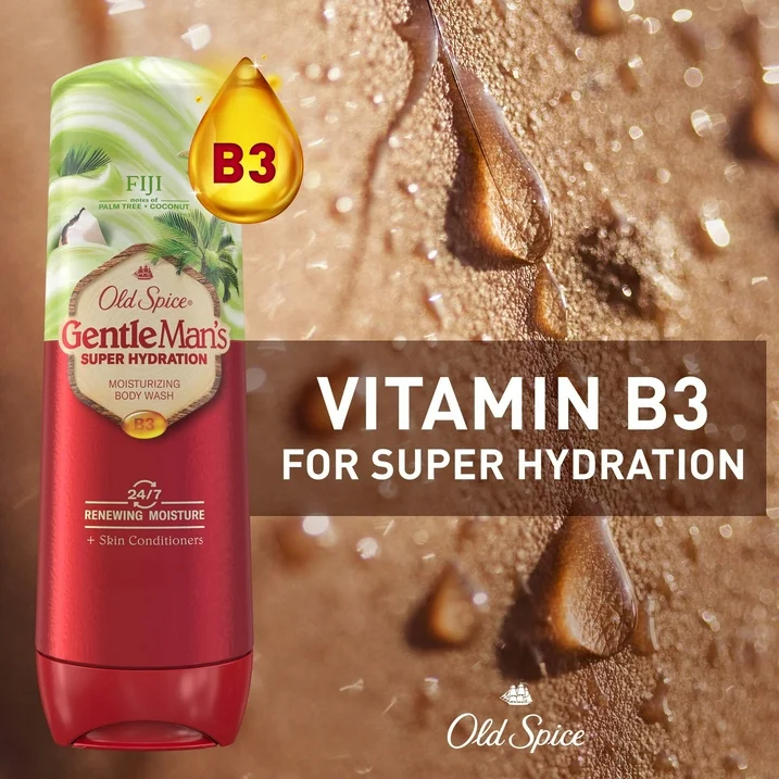 Gel Douche Homme Old Spice Fiji Super Hydration, Noix De Coco Et Palmier, Hydratation 24h/7, 591 mL – Image 5