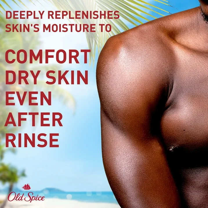 Gel Douche Homme Old Spice Fiji Super Hydration, Noix De Coco Et Palmier, Hydratation 24h/7, 591 mL – Image 4