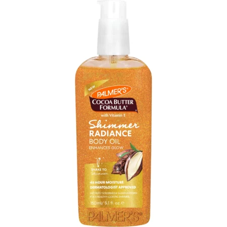 Huile Corporelle Scintillante Palmer's Cocoa Butter Formula Shimmer, Beurre de Cacao et Vitamine E, 150 mL