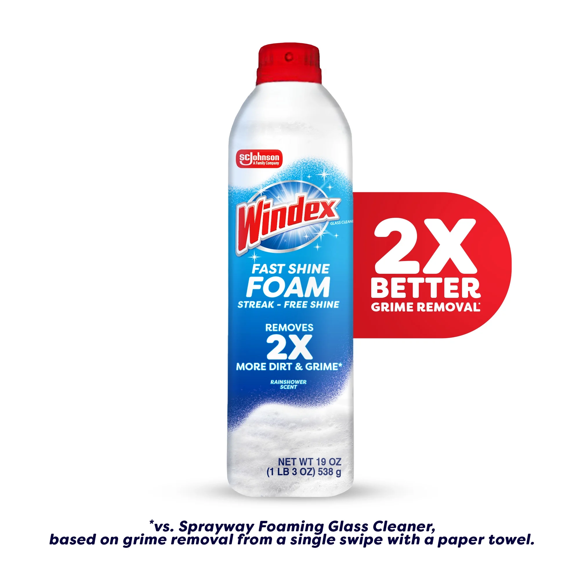 Nettoyant Vitres En Mousse Windex Fast Shine, Spray Aérosol Anti-Goutte, Brillance Instantanée Sans Traces, 538 g – Image 8