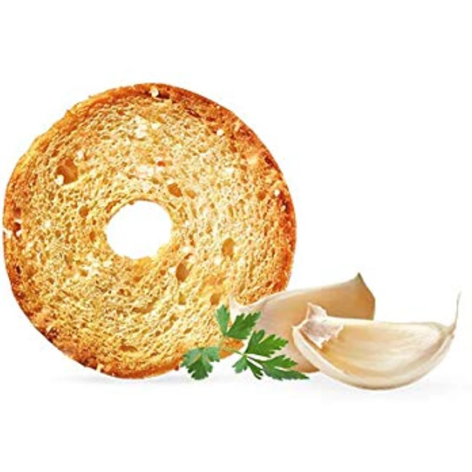 7Days Bagel Chips, Croustilles de Bagel à l'Ail Rôti (Roasted Garlic), Ingrédients Naturels et Non-GMO, 90g – Image 2