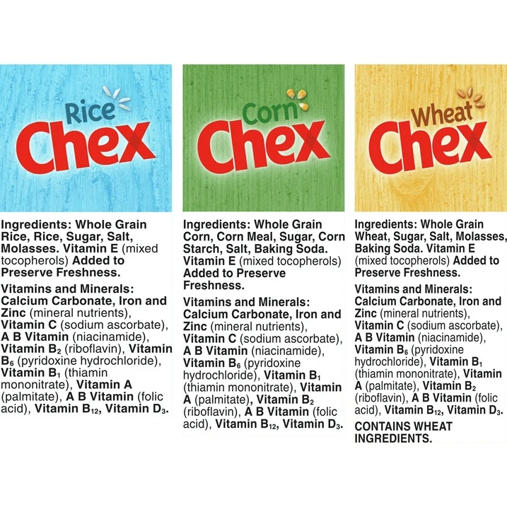 Chex Cereal Party Mix Variety Pack, Trio de Céréales Maïs, Riz et Blé, Format Géant 1,53 kg – Image 5
