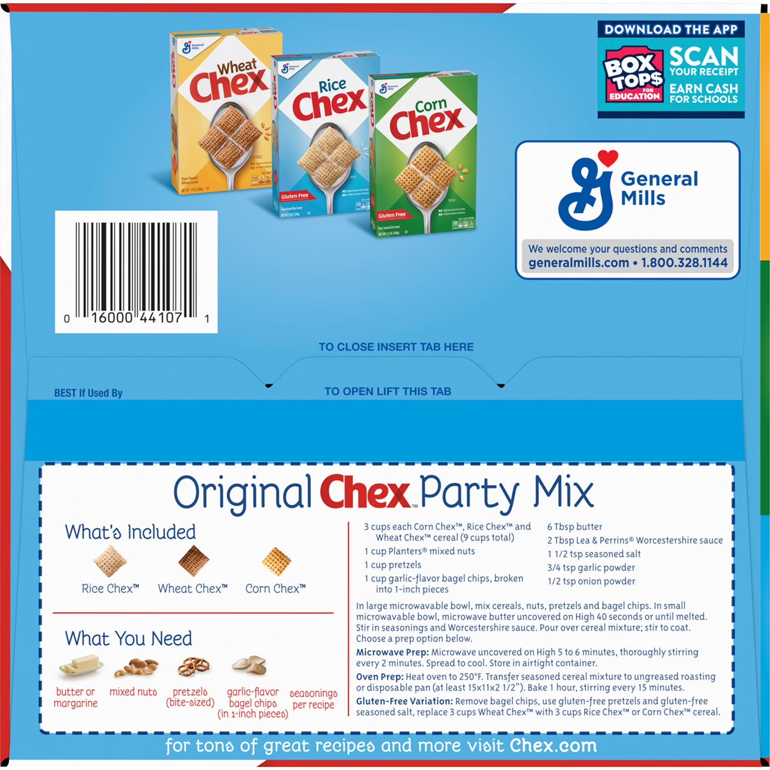 Chex Cereal Party Mix Variety Pack, Trio de Céréales Maïs, Riz et Blé, Format Géant 1,53 kg – Image 9